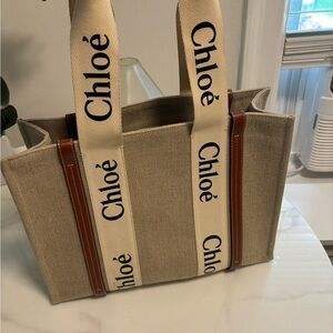 Chloe medium woody tote authentic great condition